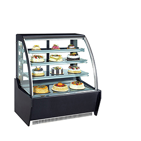 transparent glass cake display counter for desserts bakery bread